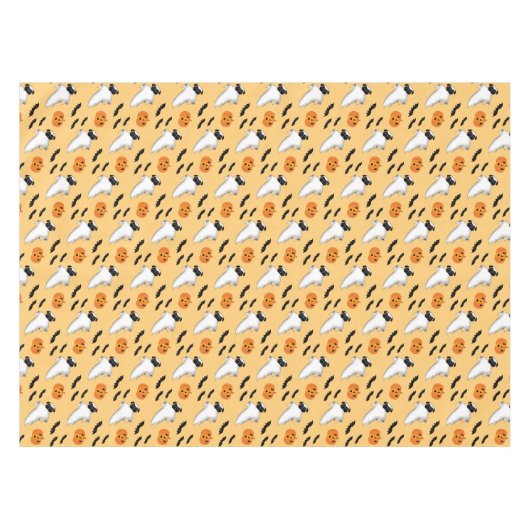 Halloween Pug Ghost Schattige Pompoen Vleermuizen  Tafelkleed (Voorkant (Horizontaal))