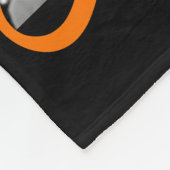 Halloween Pug in Jackolantern Happy Halloween Fleece Deken (Hoek)