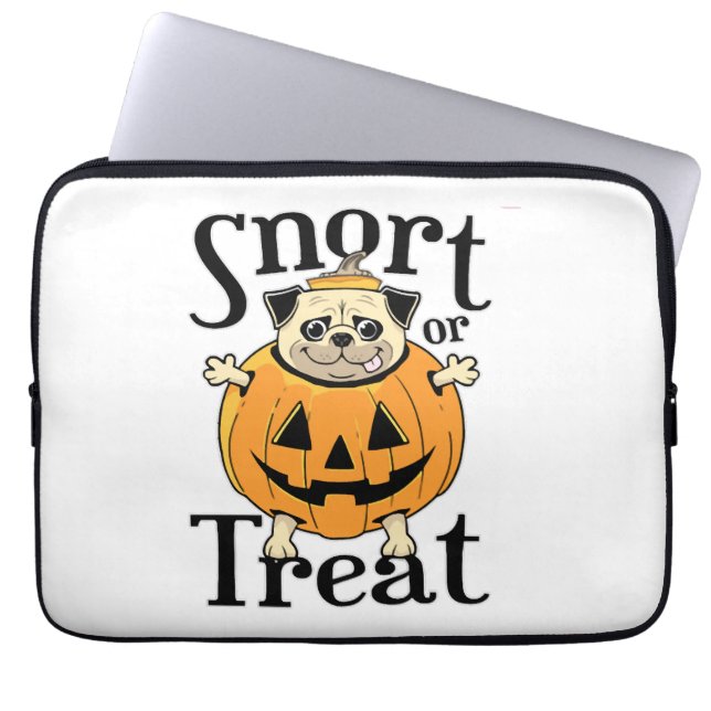 Halloween Pug Laptop Sleeve (Voorkant)