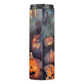 Halloween Pug met pompoenen eng Thermosbeker (Achterkant)