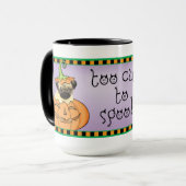 Halloween Pug Mok (Voorkant links)
