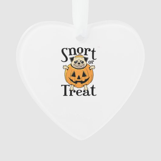Halloween Pug Ornament (voorkant)