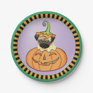 Halloween Pug Paper Bord