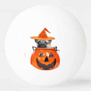 Halloween pug pingpongbal