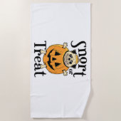 Halloween Pug Strandlaken (Voorkant)