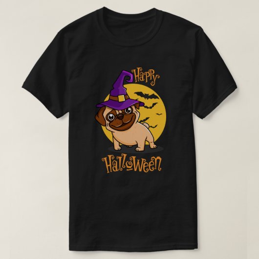 Halloween Pug T-shirt (Design voorkant)