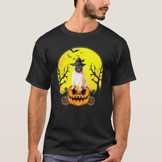 Halloween Pug T-shirt (Voorkant)