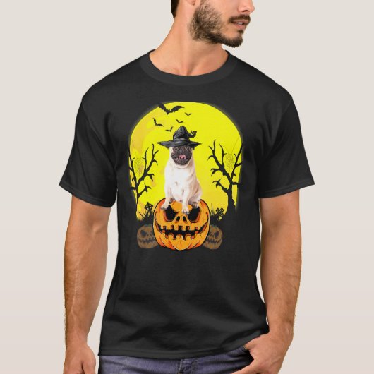Halloween Pug T-shirt (Voorkant)