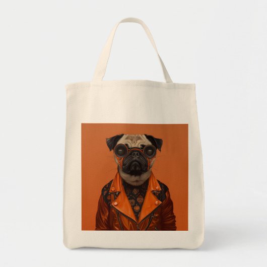 Halloween Pug Tote Bag (Voorkant)