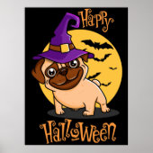 Halloween Puggie Poster (Voorkant)