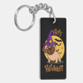 Halloween Puggie Sleutelhanger (Voorkant Links)
