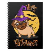 Halloween Puggy Foto Notitieboek (Voorkant)