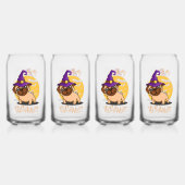 Halloween Puggy Glasses Blikvorm Glas (Voorkant)