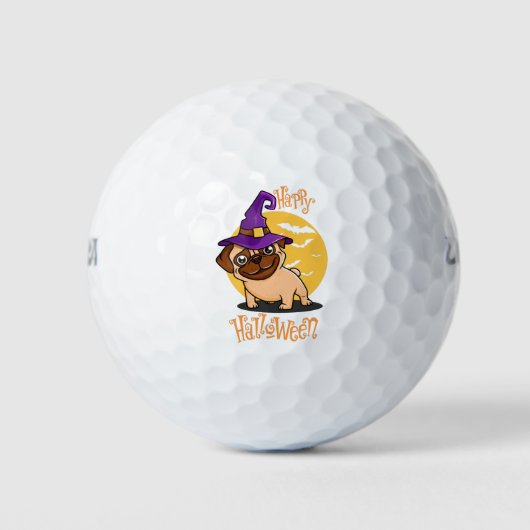 Halloween Puggy Golf Balls Golfballen (Voorkant)
