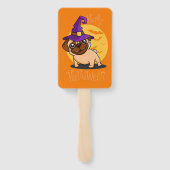 Halloween Puggy Hand Fans Handwaaier (Achterkant)