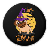 Halloween Puggy Knob Keramische Knop (Voorkant)