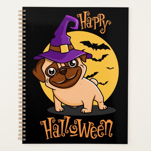 Halloween Puggy Planner (Voorkant)