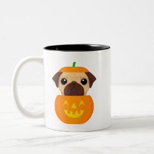 Halloween Pugkin Koffiekop Tweekleurige Koffiemok
