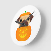 Halloween Pugkin Ronde Klok (Hoek)