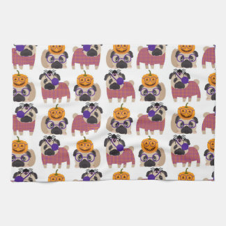 Halloween Pugs 2015 Theedoek