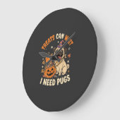 Halloween Pugs Pompoen Behandelingen Grote Klok (Hoek)