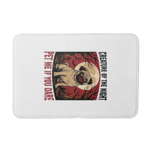 Halloween Pugs-shirt met griezelige begraafplaats Badmat