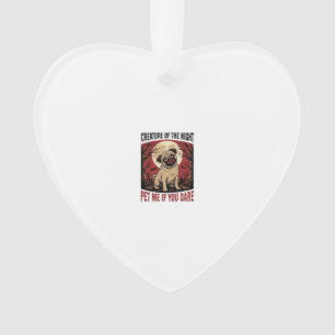 Halloween Pugs-shirt met griezelige begraafplaats Ornament