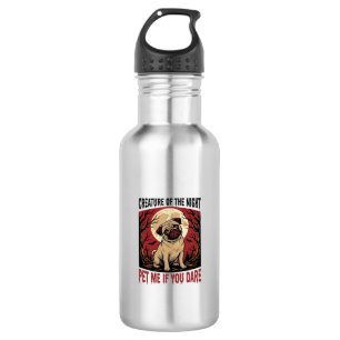 Halloween Pugs-shirt met griezelige begraafplaats  Waterfles
