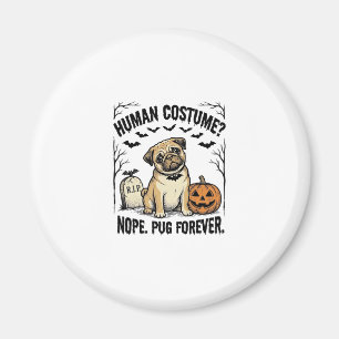 Halloween Pugs T-shirt Vintage Grappige Honden Kos Magneet