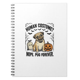 Halloween Pugs T-shirt Vintage Grappige Honden Kos Notitieboek