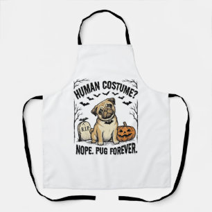 Halloween Pugs T-shirt Vintage Grappige Honden Kos Schort