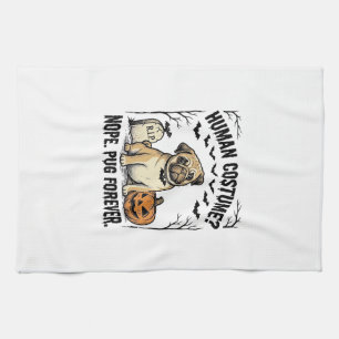 Halloween Pugs T-shirt Vintage Grappige Honden Kos Theedoek