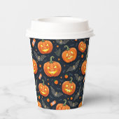 Halloween Pumkin Paper Cup Papieren Bekers (Achterkant)
