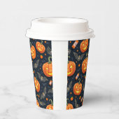 Halloween Pumkin Paper Cup Papieren Bekers (Rechts)