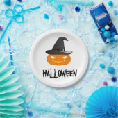 Halloween Pumkin Papieren Bordje (Feest)