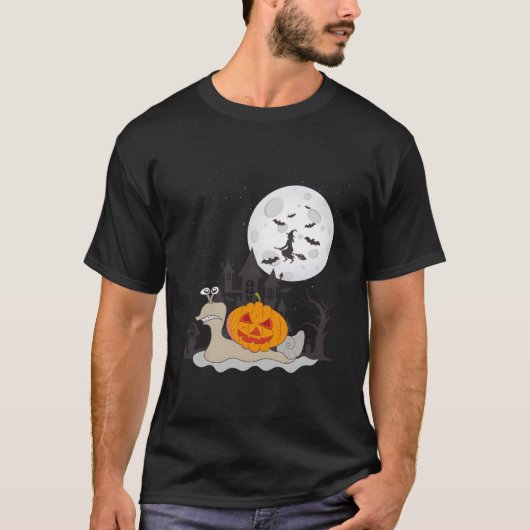 Halloween Pumkin Snail T-shirt (Voorkant)