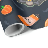 Halloween Pumkin Wrapping Paper Cadeaupapier (Rol Hoek)