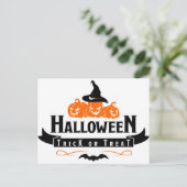 Halloween Pumkins Postard Briefkaart (Staand voorkant)