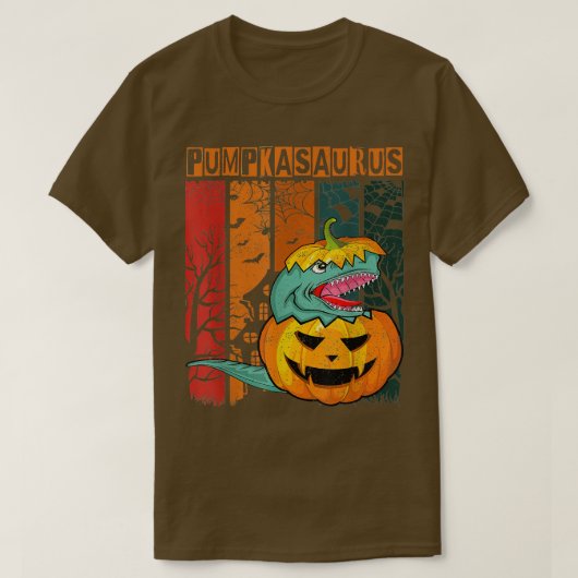 Halloween Pumpkasaurus Dinosaur Kinder Boy Pumpkin T-shirt (Design voorkant)