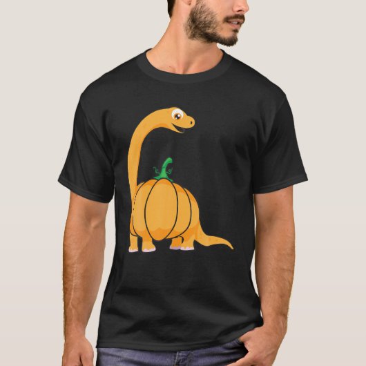 Halloween Pumpkasaurus - Oktober Dinosaur Pumpkin T-shirt (Voorkant)