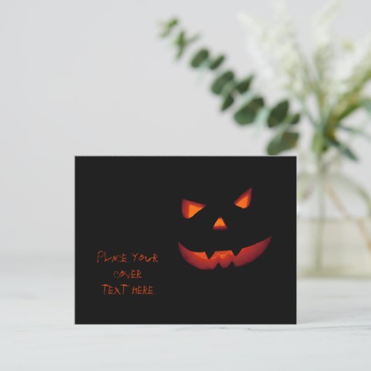 Halloween Pumpkin 001 Briefkaart (Staand voorkant)