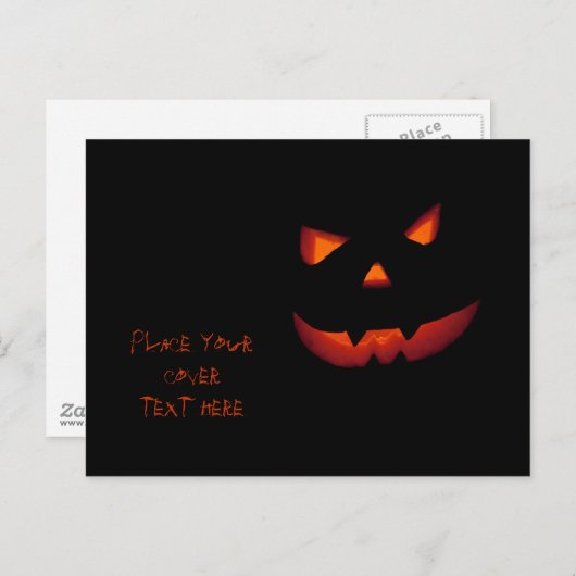 Halloween Pumpkin 001 Briefkaart (Voorkant / Achterkant)