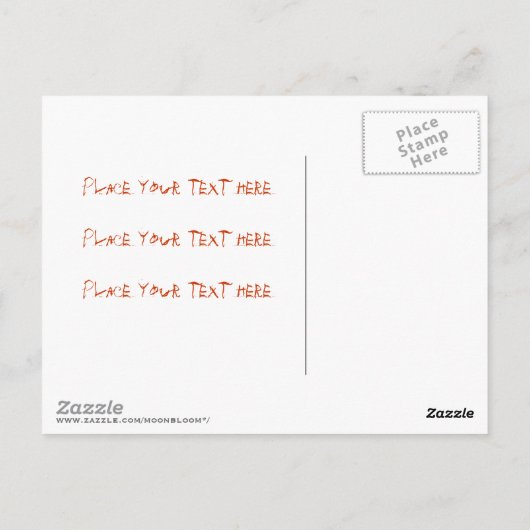 Halloween Pumpkin 001 Briefkaart (Achterkant)