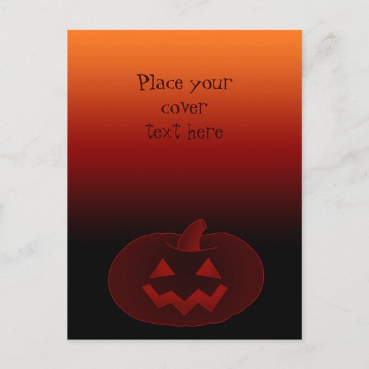 Halloween Pumpkin 002 Briefkaart (Voorkant)