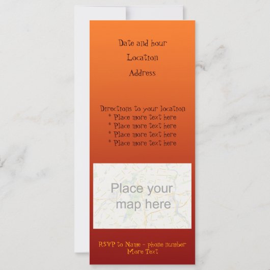 Halloween Pumpkin 002 Kaart (Achterkant)