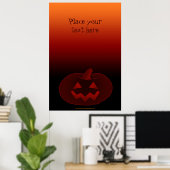 Halloween Pumpkin 002 Poster (Thuiskantoor)