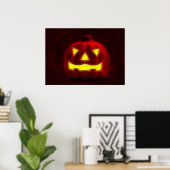 Halloween Pumpkin 1 Poster (Thuiskantoor)