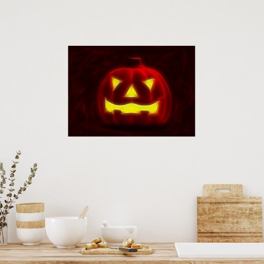 Halloween Pumpkin 1 Poster (Keuken)