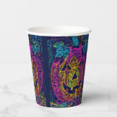 Halloween pumpkin A.I. foto leuk Papieren Bekers (Achterkant)