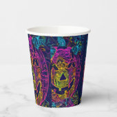 Halloween pumpkin A.I. foto leuk Papieren Bekers (Links)